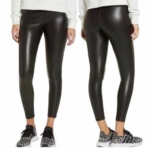 Nordstrom Rack Black Faux Leather Leggings